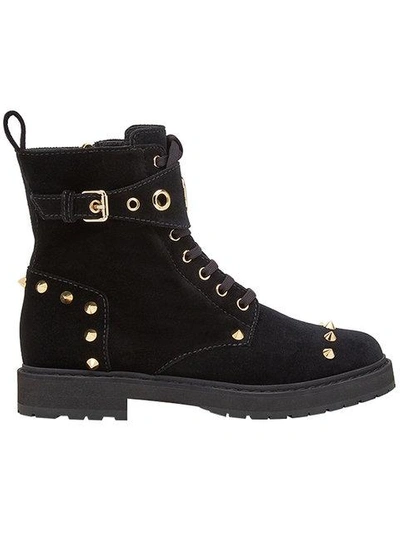 Fendi Studded Lace-up Boots