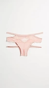 Honeydew Intimates Lucy Elastic & Lace Panties In Bare