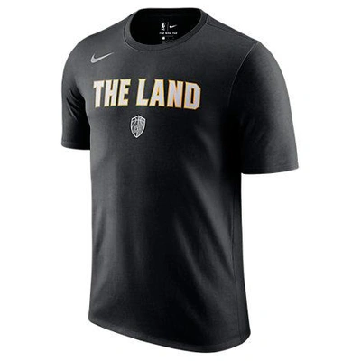 Nike Men's Atlanta Hawks Nba Alt Hem T-shirt, Black