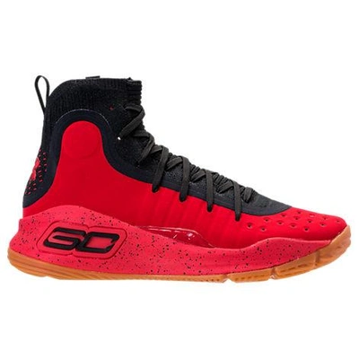 Under Armour Men's Curry 4 Basketball Shoes, Red In Red