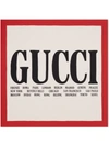 Gucci Printed Silk-twill Scarf In Neutrals