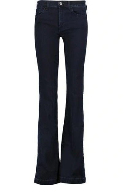 7 For All Mankind Woman Charlize Mid-rise Bootcut Jeans Dark Denim |  ModeSens