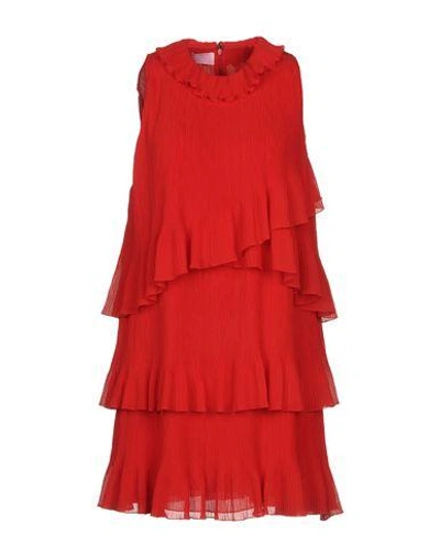 Giamba Short Dresses In Red