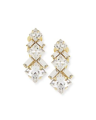 Auden Ryder Crystal Clip-on Earrings In Gold