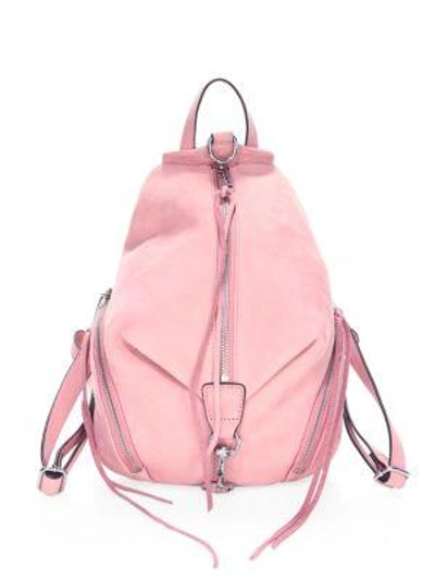 Rebecca Minkoff Medium Julian Nubuck Backpack - Pink In Blossom