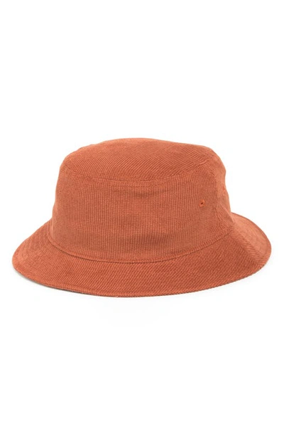 American Needle Corduroy Bucket Hat In Rust