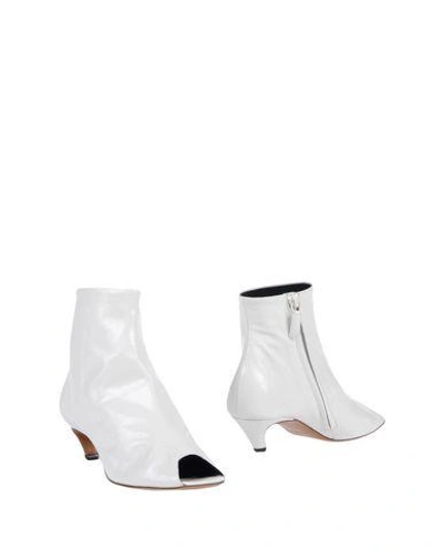 Balenciaga Ankle Boot In White