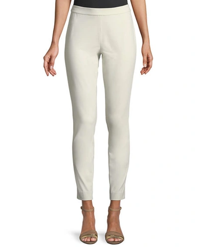 Lafayette 148 Murray Techno-stretch Twill Pants In Stucco