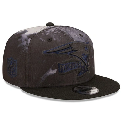 New Era Black New England Patriots Ink Dye 2022 Sideline 9fifty Snapback Hat