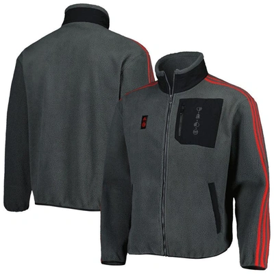 Adidas Originals Adidas Gray Bayern Munich Lifestyler Fleece Full-zip Jacket
