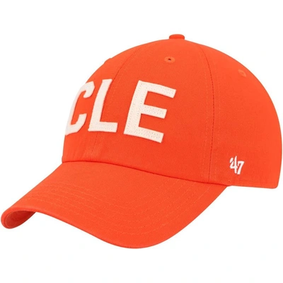 47 ' Orange Cleveland Browns Finley Clean Up Adjustable Hat