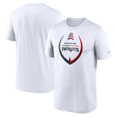 Nike White New England Patriots Icon Legend Performance T-shirt