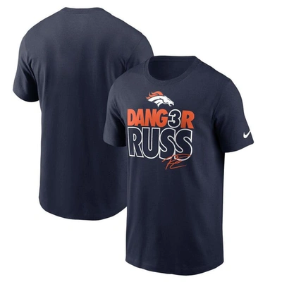 Nike Russell Wilson Navy Denver Broncos Player Graphic T-shirt