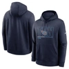 Nike Navy Tennessee Titans City Code Club Fleece Pullover Hoodie