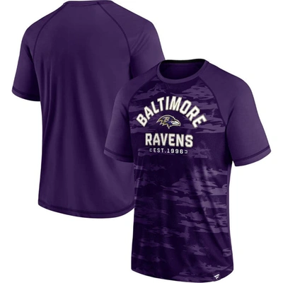 Fanatics Branded Purple Baltimore Ravens Hail Mary Raglan T-shirt