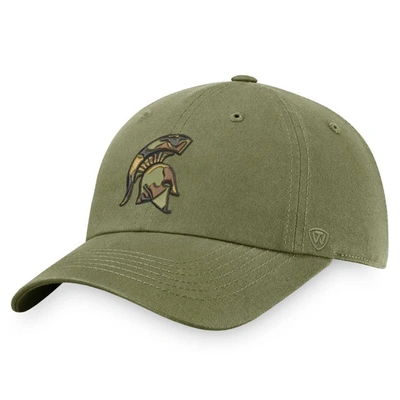 Top Of The World Olive Michigan State Spartans Oht Military Appreciation Unit Adjustable Hat