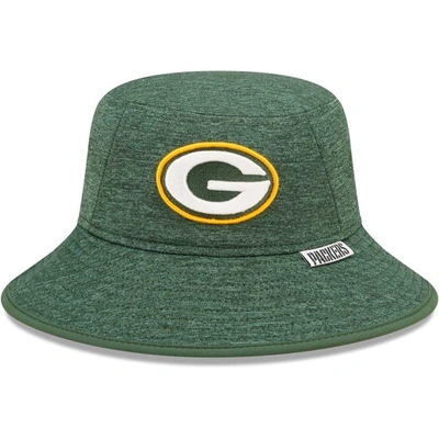 New Era Heather Green Green Bay Packers Bucket Hat