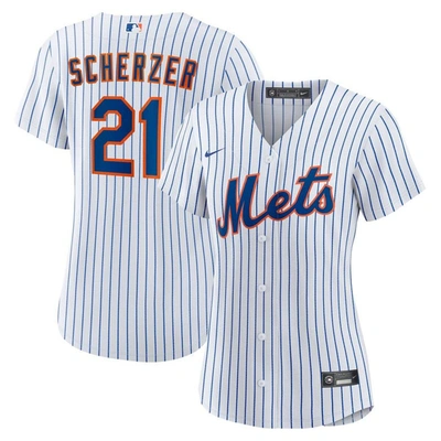 Nike Max Scherzer White New York Mets Home Replica Player Jersey