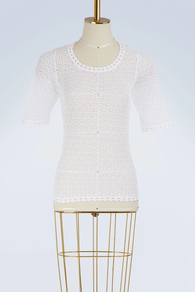 Dolce & Gabbana Lace T-shirt In White
