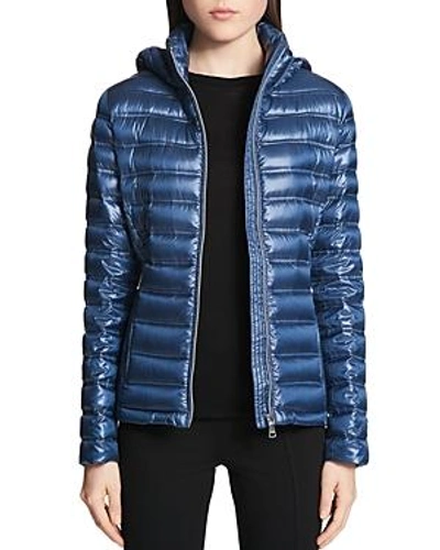 Calvin Klein Packable Short Puffer Coat In Shine Blue