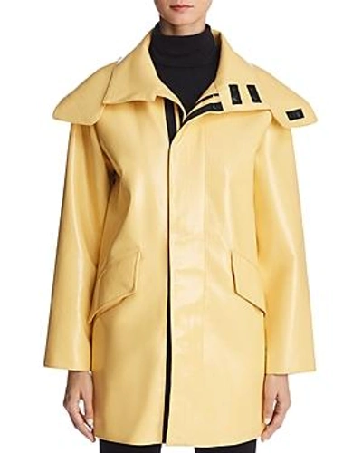 Avec Les Filles Patent Raincoat - 100% Exclusive In Canary Yellow