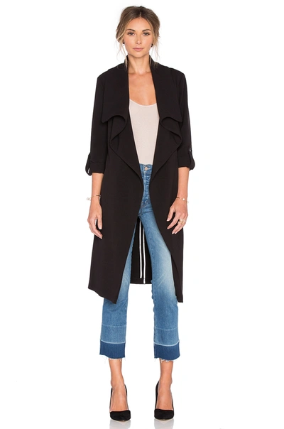 Soia And Kyo Ornella Trench Coat In Black