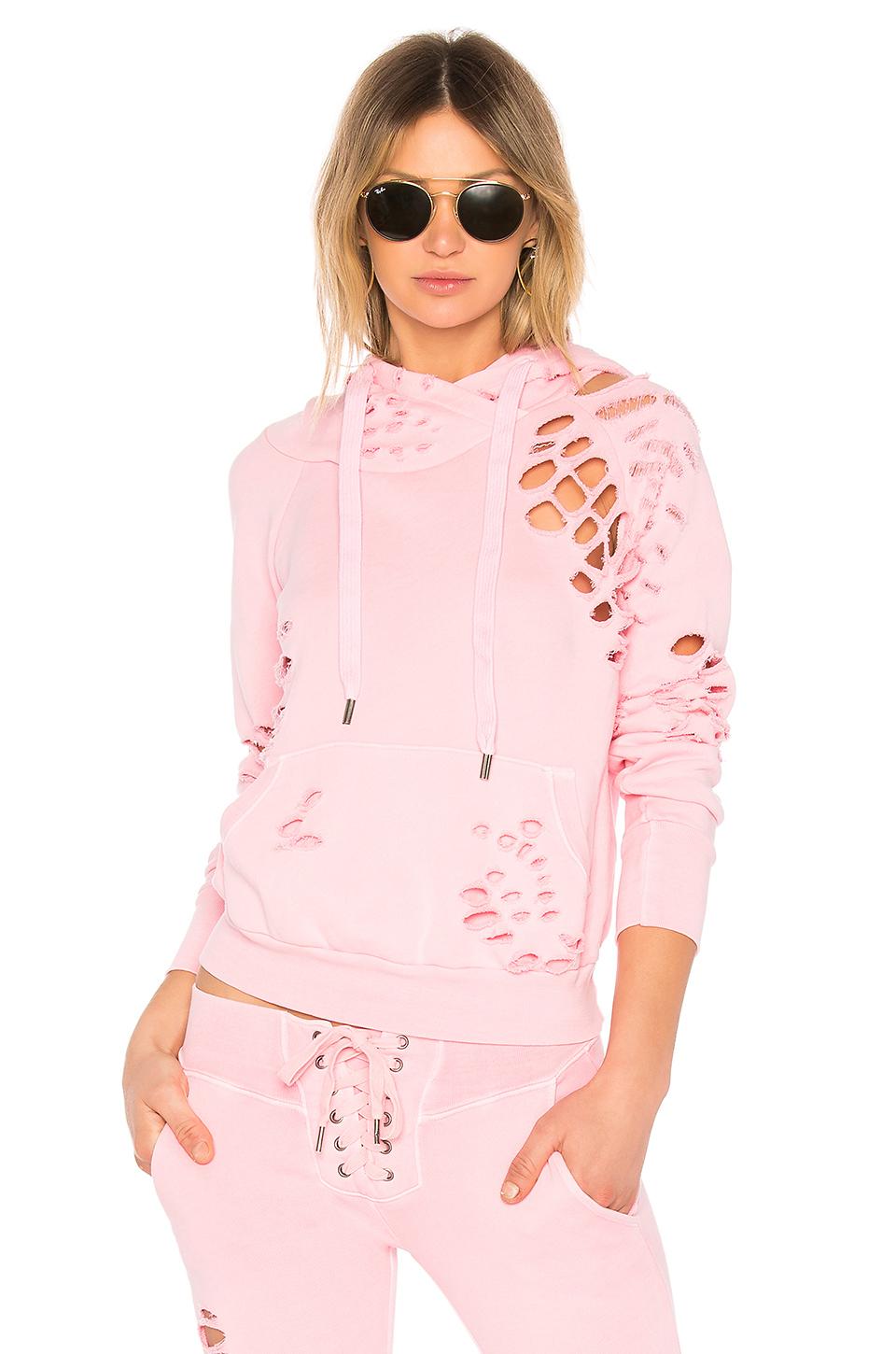 nsf distressed hoodie