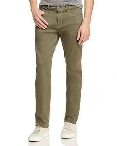 7 For All Mankind Slimmy Luxe Sport Super Slim Fit Jeans In Olive