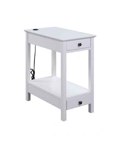 Acme Furniture Byzad Accent Table In White