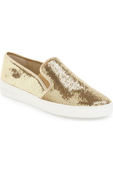 Michael Michael Kors 'keaton' Slip-on Sneaker (women) In Pale Gold ...