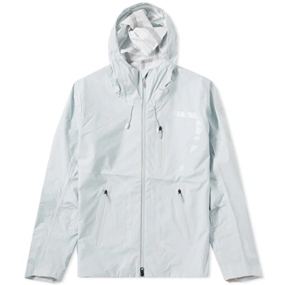 Descente Allterrain White Streamline Active Shell Jacket - Blue