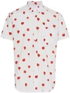 Comme Des Garçons Shirt Comme Des Garcons Shirt Cotton Poplin Printed Shirt In White,abstract