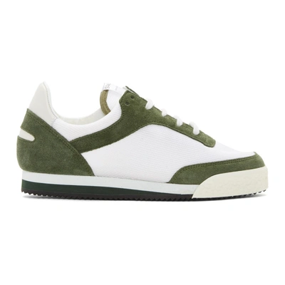 Comme Des Garçons Shirt Comme Des Garcons Shirt Green And White Pitch Low Sneakers