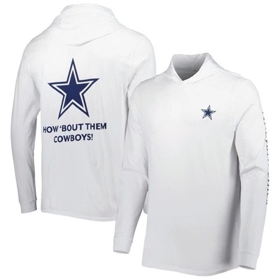 Vineyard Vines White Dallas Cowboys Local Long Sleeve Hoodie T-shirt