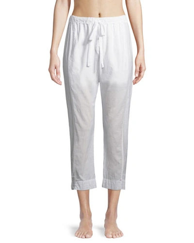 Xirena Draper Crop Lounge Pants In White