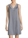Hanro Moments Tank Nightgown In Lilac Gray