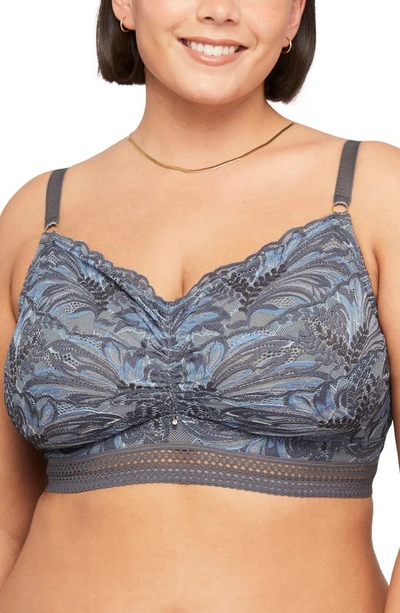 Montelle Intimates Fashione Lace Wire Free Bra In French Floral