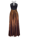 Dress The Population Tuuli Ruched One-shoulder Cutout Mini Dress In Bronze Multi