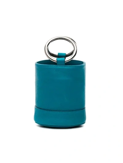 Simon Miller Blue Bonsai 15 Mini Leather Bucket Bag