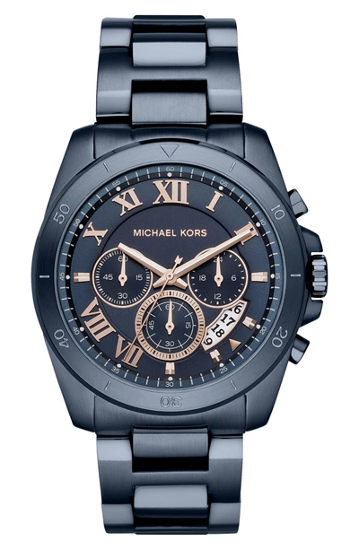 Michael Kors Brecken Chronograph Bracelet Watch, 44mm In Blue