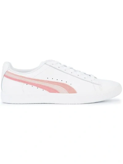 Puma Clyde L Velfs Leather Sneakers In White