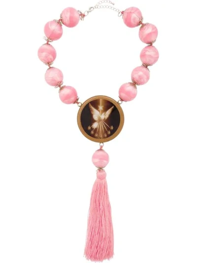 Neith Nyer Angel Pendant Necklace - Pink