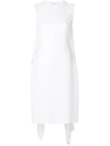 Givenchy Sleeveless Open Back Midi Shift Dress In White