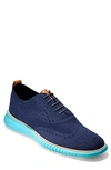 Cole Haan 2.zerogrand Stitchlite Wingtip In Marine Blue