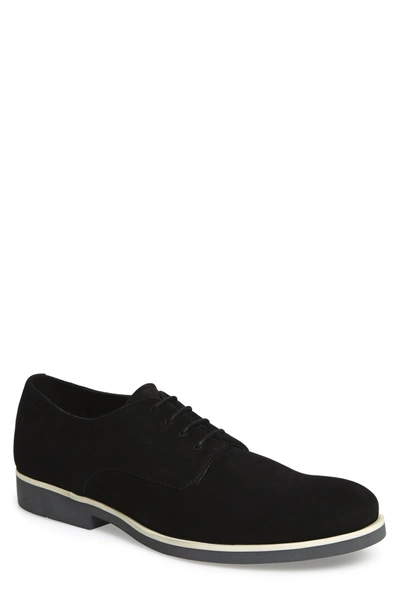 Calvin Klein Men's Faustino Nubuck Oxfords Men's Shoes In Black