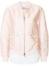 3.1 Phillip Lim / フィリップ リム 3.1 Phillip Lim Double Layer Bomber Jacket - Pink