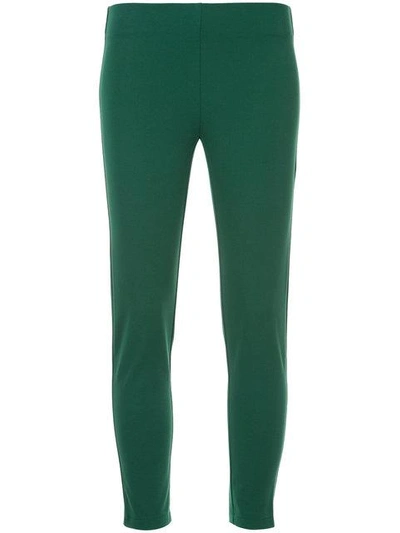 Joseph Cropped Skinny Trousers In Green