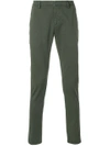 Dondup Designer Tailored Trousers In Green