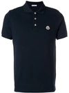 Moncler Logo Patch Polo Shirt - Blue