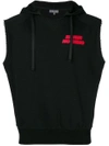 Lanvin Enter Nothing Sleeveless Hoodie In Nero